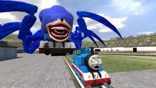 Building a Thomas Train Chased By Cursed Thomas Train turned into Shin Sonic Tapes in Garry's Mod