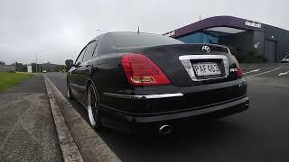 Toyota Crown Majesta UZS186 3UZ V8 Muffler delete Acceleration