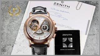 Обзор часов  Zenith  El Primero ChronoMaster Open Grande Date / розовое золото / ломбард Киев!