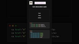 Text decoration style in css  #ansarinstitute #css #codinglife #coding #html #olevel