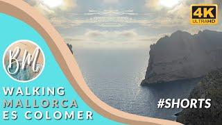 Fascinating Es Colomer Cliffs - Walking the Balearic Islands - Mallorca - July 2021 [4K] #shorts