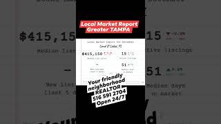 local Market Report Greater TAMPA #floridarealestate #realestate #tampa #tampabayrealestate