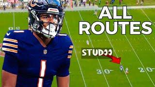 Rome Odunze Every Route Vs Packers | Week 11 NFL Highlights