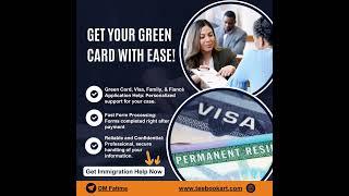 Immigration Templates US Visa & Green Card Assistance Digital Flyer Immigration Service Advertising