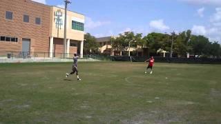 Devon Gaulden Running Gauntlet Drill at Premier Athletes Weekly Skills Camp