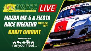 BRSCC Mazda MX-5 & Fiesta Championship LIVE from Croft