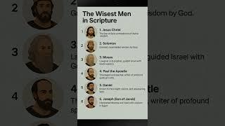 The Wisest Men in Scripture #shorts #jesus #god #bilble #wisdom #love #faith #truth #holyspirit