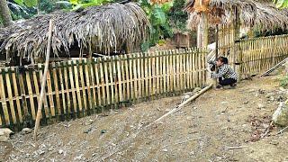 building the fence with bamboo, daily life the farm./ Ban Thi Diet