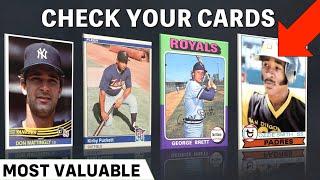 55 Most Valuable UNGRADED Baseball Rookie Cards - 1970s and 1980s Rare