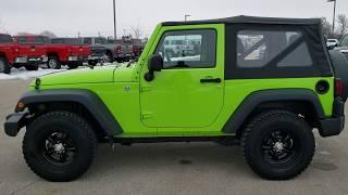 2013 JEEP WRANGLER SPORT 2 DOOR GECKO GREEN PEARL WALK AROUND REVIEW 8T337B SOLD! www.SUMMITAUTO.com