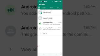 whatspp  new update community tab