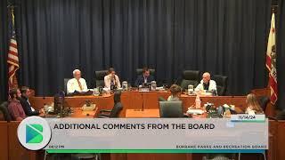 Burbank Parks and Recreation Board Meeting - November 14, 2024