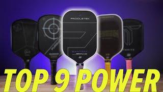 my TOP 9 POWER PADDLES that are currently USAP approved (not Joola GEN 3)