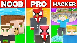 NOOB VS PRO VS HACKER KARAKTER EVİ YAPI KAPIŞMASI - Minecraft