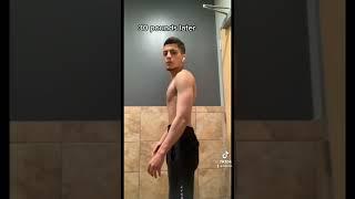 3 months of working out vs 1 year of working out Transformation #gym #motivation #fitness