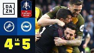 Millwalls Torwartpatzer krönt irre Aufholjagd: Millwall - Brighton 4:5 i.E. | FA Cup | Highlights