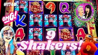 ️AMAZING 9 SHAKING BONUSES on #triplefortunedragonrising w PK #lasvegasslots #slots