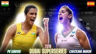 PV Sindhu(IND) vs Carolina Marin(SPN) Badminton Match Highlights | Revisit Dubai World 2016