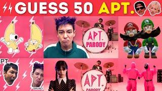 Guess 50 NEW APT. Songs & Variants by Their Voice ~ ROSÉ & Bruno Mars APT Song Covers ULTIMATE QUIZ