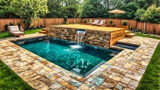 They Turned An Empty Yard Into a DIY Swimming Pool !