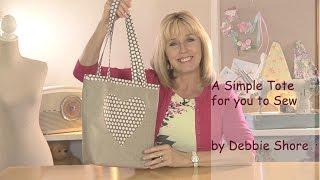 Sewing a  simple tote bag by Debbie Shore