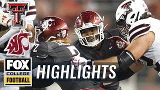 Texas Tech Red Raiders vs. Washington State Cougars Highlights | FOX College Football