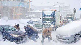 Turkey is Freezing! Heavy Blizzard and Snowfall, Cities Buried in Snow