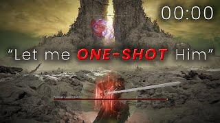 0 Seconds | 1 SWORD SWING to One Shot Radahn the Final Boss in the DLC (World Record) | Elden Ring