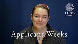 Welcome to Applicant Weeks at Lund University