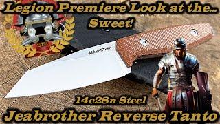 Legion Premiere Look at the Jeabrother Reverse Tanto in 14c28n Steel.