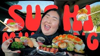 NEW FAV SUSHI MUKBANG 먹방 EATING SHOW! + HB Roll & Crispy Rice w/ Spicy Tuna | MONDAY MUNCHIES