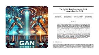 The GAN is dead; long live the GAN! A Modern GAN Baseline (Paper Walkthrough)