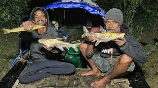 আজ ডুবো খয়রাজাল দিয়ে চার ধরে বিদ্যা নদীতে বড়শি ফেলে নতুন প্রজাতির মাছ পেলাম sundarban fishing!!!