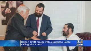 Robert Kraft Visits Brighton Rabbi Shlomo Noginski, Calls Him 'Hero' After July Stabbing