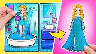 Vom Traum zur Wirklichkeit! Papierpuppe Elsa - Traumhaftes Makeover für den Ball! 