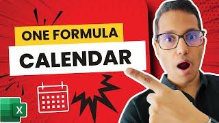  Eine Excel-Formel = Vollständiger Monatskalender (Kalenderformel in Excel)