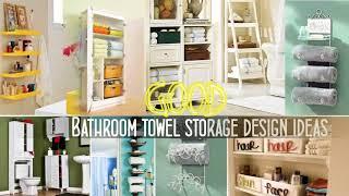 Top 40+ Bathroom Towel Storage Design ideas | Best DIY Wall Mounted Rack Cabinets Walmart Shelf 2018