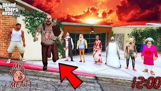Mr Meat & Serbian Dancing Lady or Granny & Hello Neighbor Playing Chupan Chupai With Franklin GTA 5