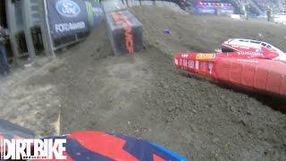 Helmet Cam: Adam Chatfield takes huge hit from Cedric Soubeyras - Belfast AX t-bone