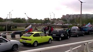 Автопробег Луганск ЛНР, День Победы 9 мая 2017