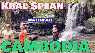 Travel: natural waterfall Kbal Spean Siem Reap Cambodia 2023