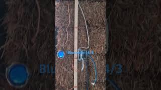 Lighting circuit in straw bale house! #naturalbuilding#electrical #diy#cobhouse