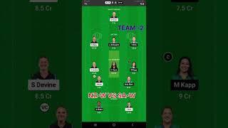 New Zealand Women vs South Africa Women dream11prediction | NZ-W vs SA-W | SA-W vs NZ-W | #sawvsnzw