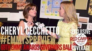 Cheryl Cecchetto #SequoiaProductions interviewed at 69th Emmy Awards Governors Ball Press Preview