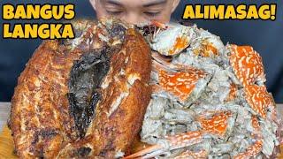 Daing Na BANGUS at Langka with Alimasag sa Gata Mukbang Asmr | Mukbang Philippines