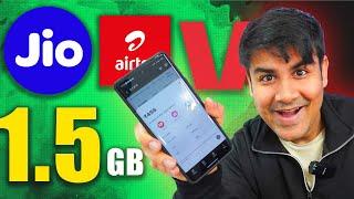 Cheapest & Best Plans - Jio, Airtel & Vi (March 2025) - 1.5 gb / Day Unlimited