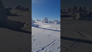 Schneewüste in Finnland