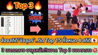 Top 3ส่องสถิติ"ชัชชุอร"..ติด Top 15 ทั้งหมด 4 สถิติ3 เมตรกลาง อาวุธหนัก!!ผงาด Top 3 ของตาราง