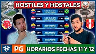 FECHAS 11 y 12: UNITED 2026 (HORARIOS}ESTADIOS FÁCILES y DIFÍCILES RUMBO al MUNDIAL 2026AB 4X36