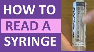 How to Read a Syringe 3 ml, 1 ml, Insulin, & 5 ml/cc | Reading a Syringe Plunger